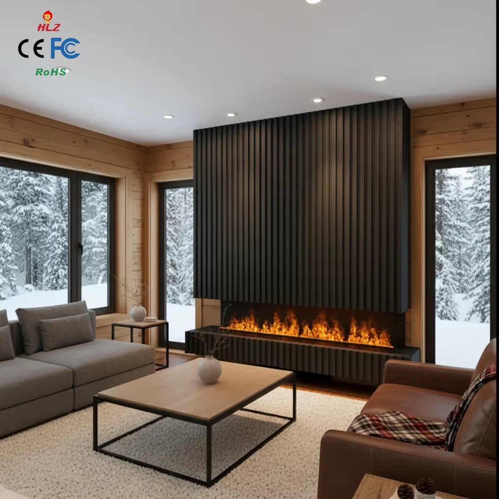 Electric Fireplace, Wall, 3D - detail 14