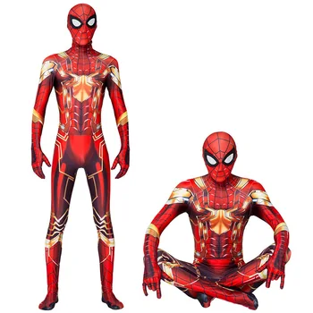 Adult Kids Spider Man Cosplay Clothing Halloween Costume Bodysuit Marvel Superhero Costume
