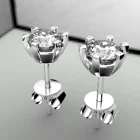 Earring Party Factory Hot Sale Classice Luxury Jewelry 18k Gold 1ct Moissanite Diamond Stud Earring For Women Gift Party