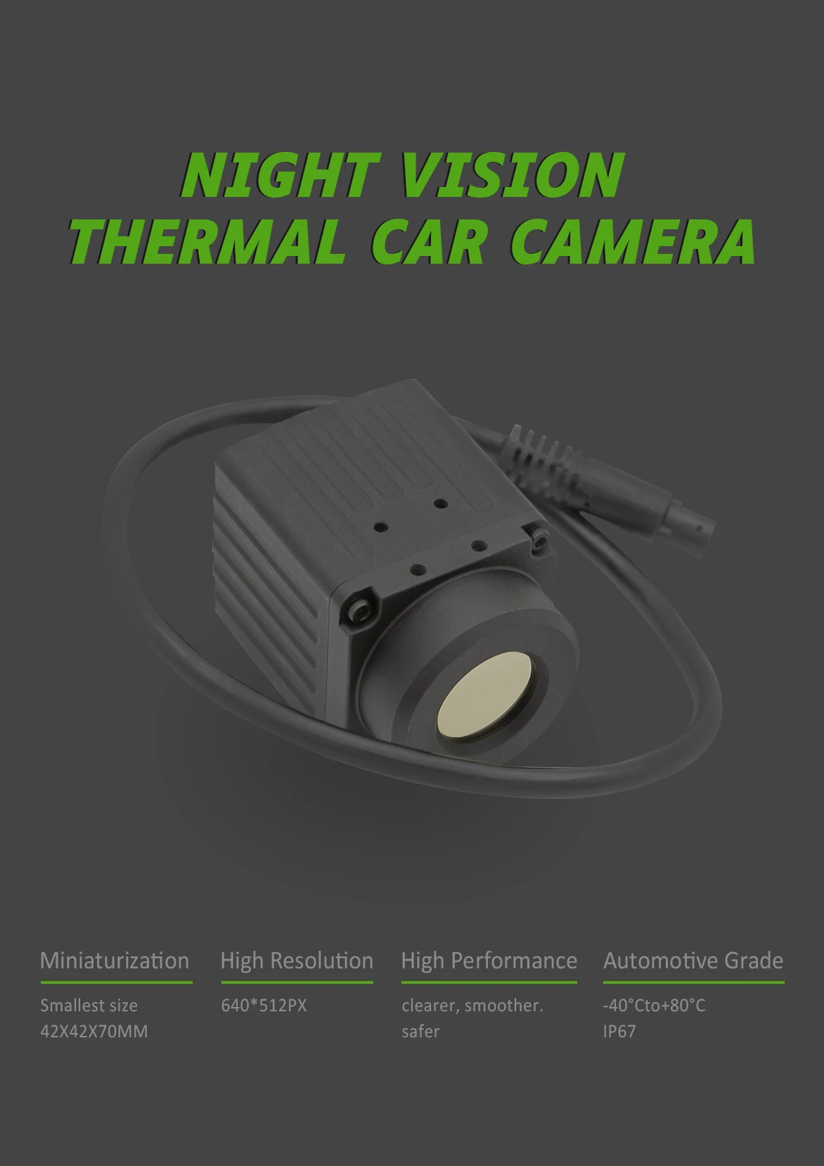 Uncooled Automotive Night Vision Thermal Imaging Cameras
