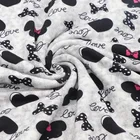 Baby Fabric Unique Love Design Soft Spandex Jersey Baby Animal Print Fabric For Garment