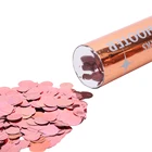 Decoration Party Popper Confetti Party Supplies Event Decoration Metallic Round Rose Gold Confetti Party Popper