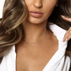 Gold Diamond ROXI INS Trend 18K Gold Plated S925 Sterliing Silver Diamond Cross Pendant Necklace