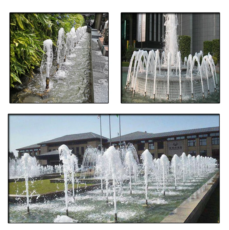 Factory Direct Stainless Material Digital Fountain Foam Jet Stone Garden Products Outdoor Application Water Column Nozzle manufacture