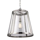 Brushed Nickel Modern Seeded Glass Shade Brushed Nickel Kitchen Decorative E26 E27 Single Pendant Lamp