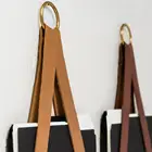 Personalized Stock Leather Wall Hanging File Storage Organizer Magazine Rack File Holder For Decor