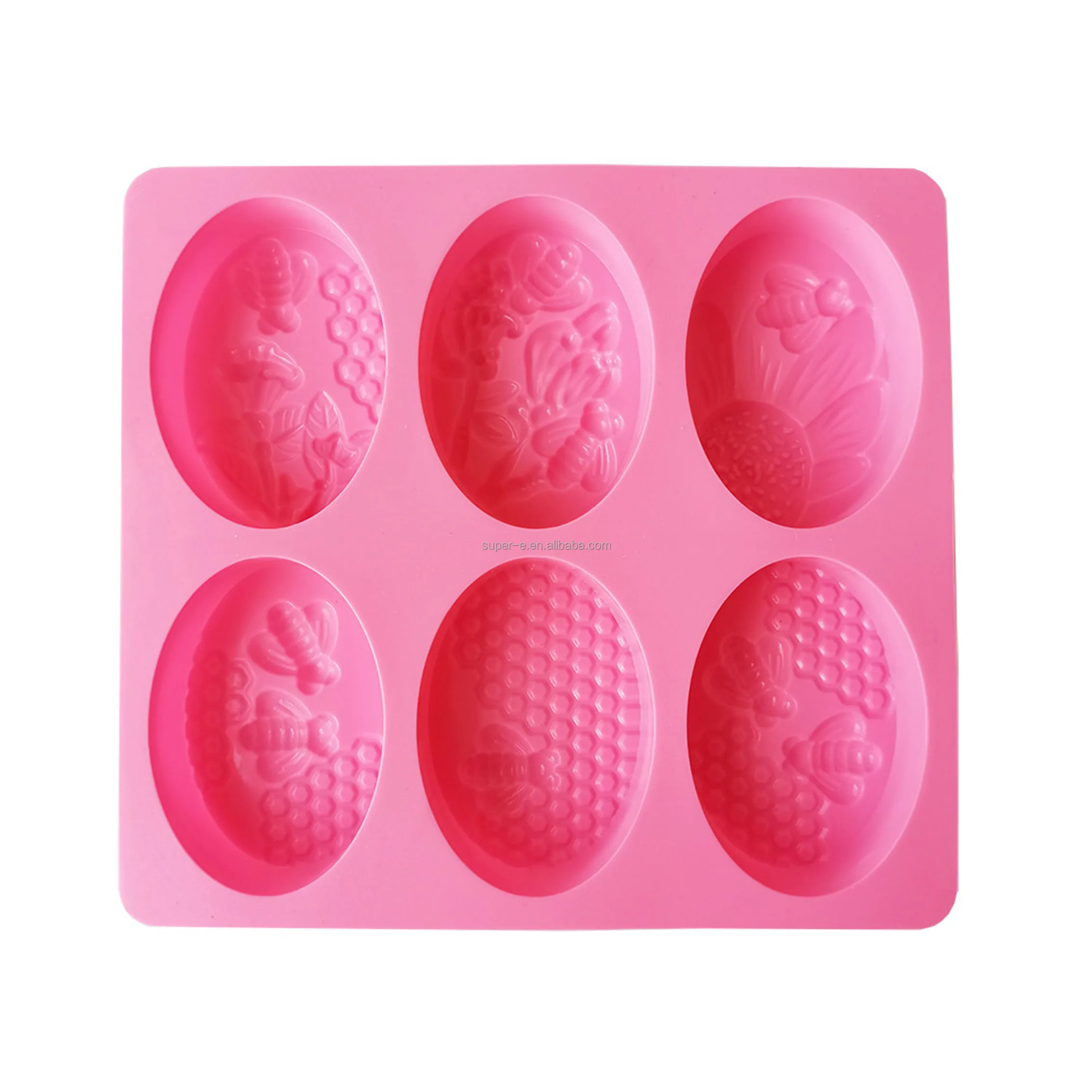 6 hole honey bee and honeycomb shape soap mold silicone cake mold silicone hand make diy soap candle resin silicone bpa free