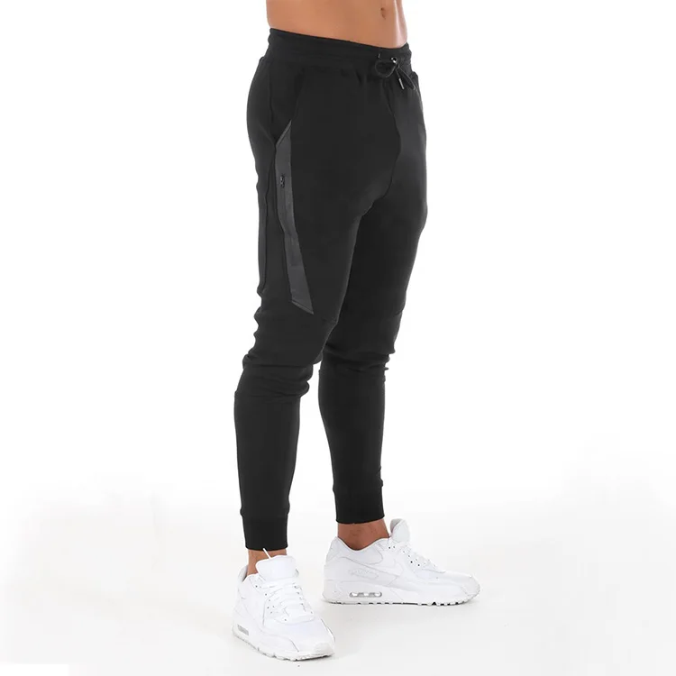 Custom Wholesale Workout Fitness Sweatpants Tapered Slim Fit Gym Cotton Jogger Track pants Man