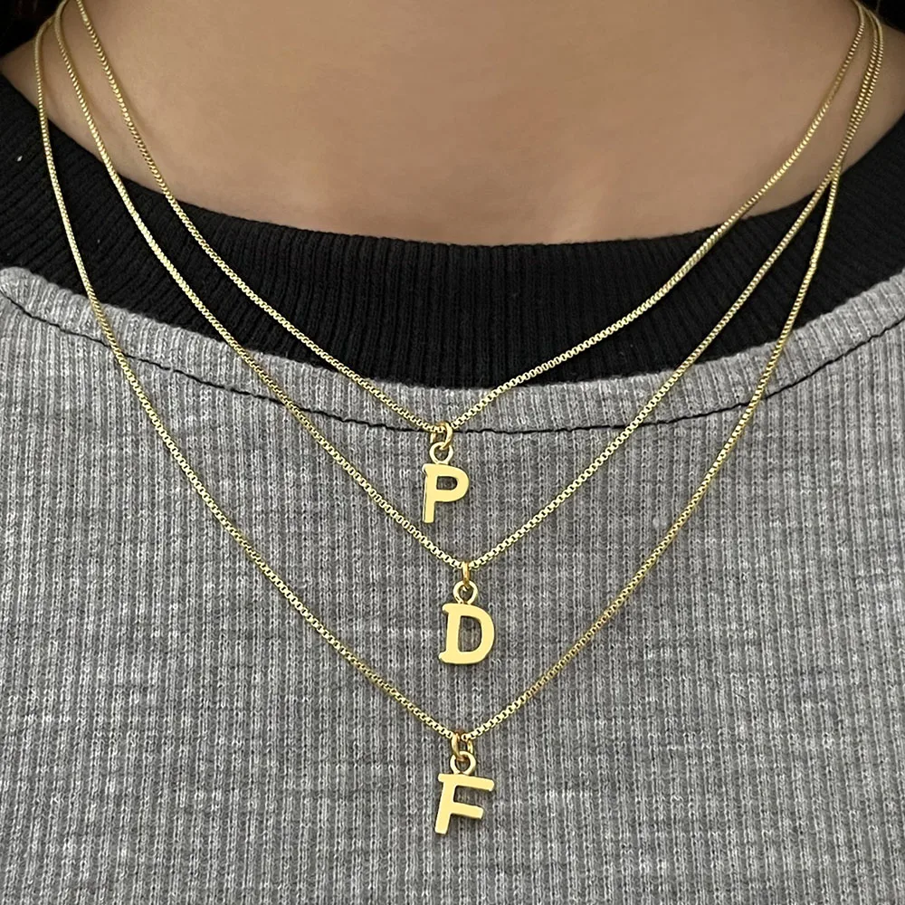 Buy Gold Plated Necklace,Initial 