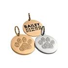 Dog Metal Tags Wholesale Custom Pet Dog ID Metal Tag With Engraving Logo