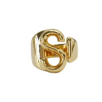 Artilady 2020 fashion girls finger adjustable rings initial S gold letter M ring initial belly rings jewelry women