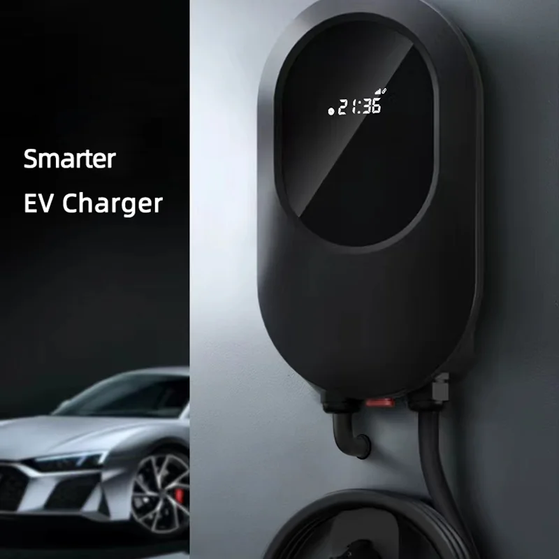 Kw Electric Vehicle Charging Pile Ev Wall Rfid Ev Charger Type