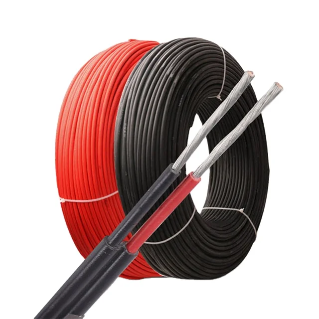 TUV Approval Red or Black DC 4mm2 10mm2 6mm2 PV Solar Power Cable Wire for Solar Panel