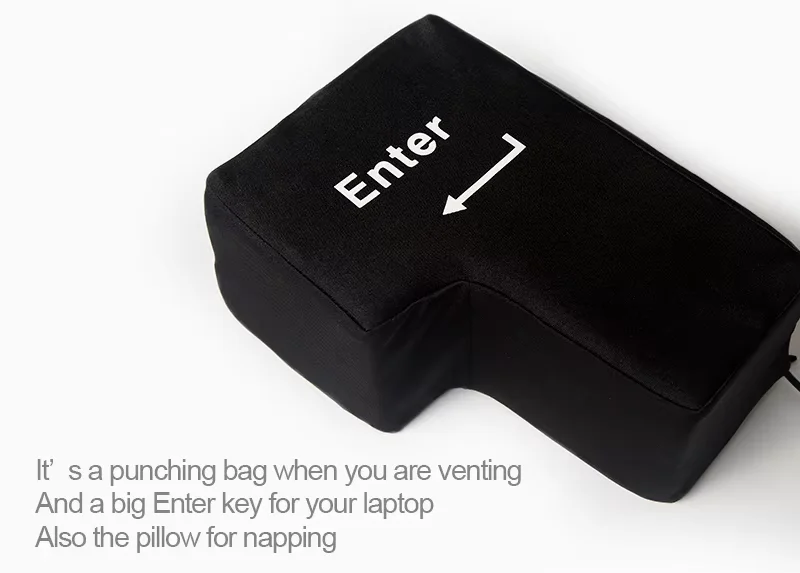 USB Big Enter Button Enter Key Foam Sleep Pillow Office Desktop