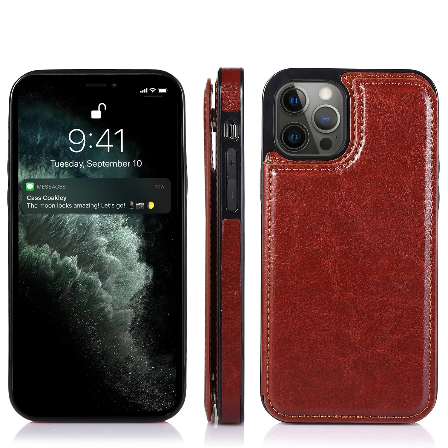Custom Classic Wallet leather phone case For iPhone 6 7 8 X XS XR Max iphones 11 12 13 Pro mini fundasparacelulares