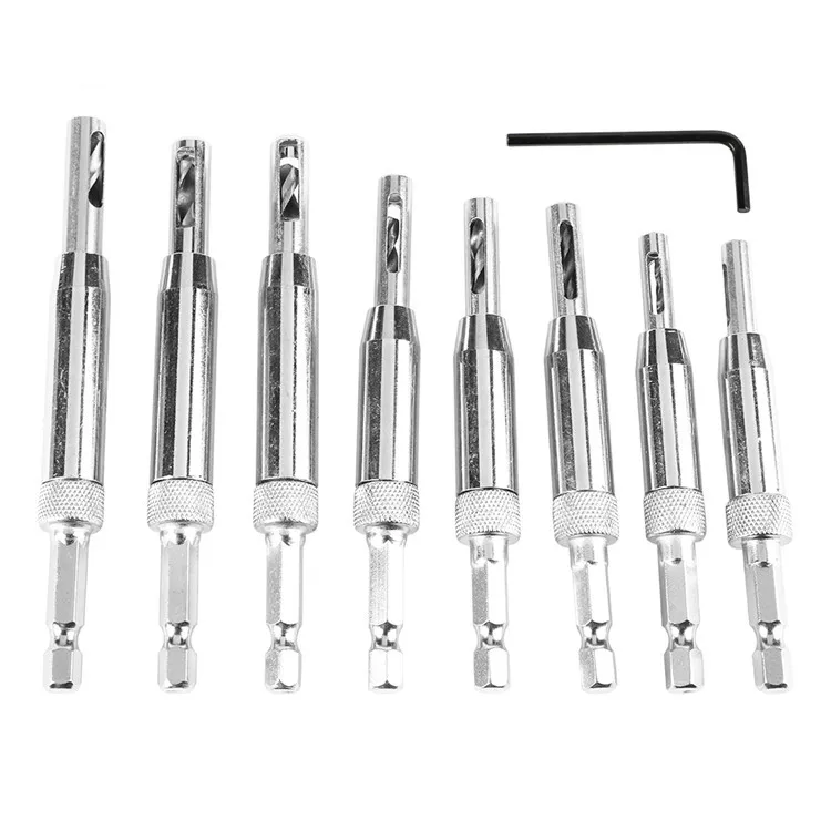 17pcs Hss Center Drill Bit 6mm Hex 