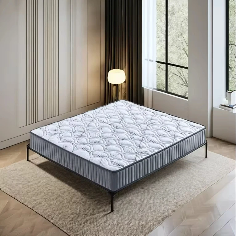 Free Sample Luxury Queen King 12 Inch Matelas 7 Zone Pocket Coil Latex Spring Mattress with Box Memory Foam Material