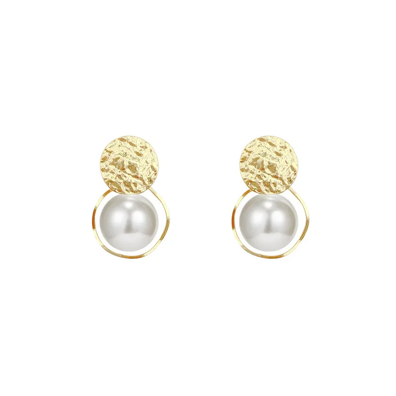 temperament pearl earrings women 2022 year new trend retro personality unique sense of luxury earring