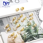 Gold Hoop Earrings JXX BXG-02C Stainless Steel 18K Gold Plated Hoop Small Huggie Earrings