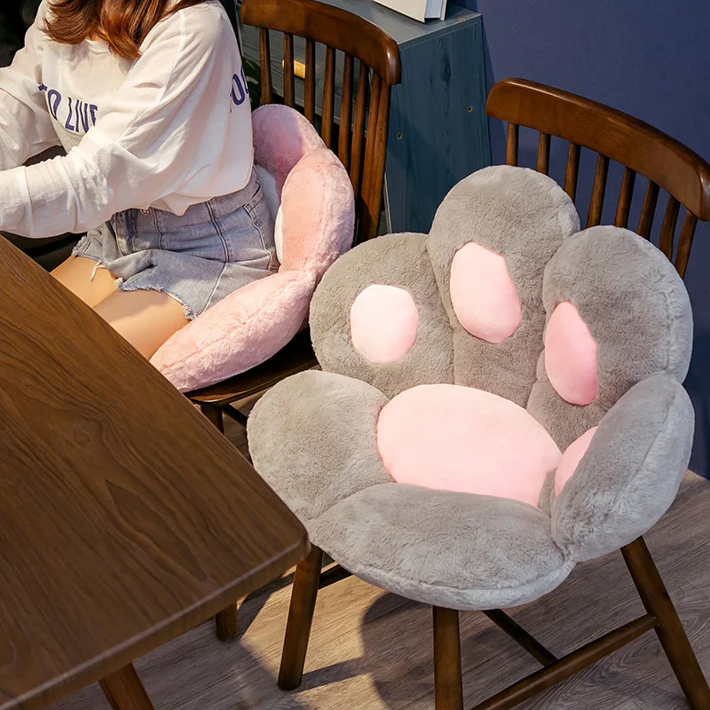 MB1 70*60CM Lazy Sofa Cute Cat Pillow Cushion Soft Plush Cushion Fabric Cat Plush Chair Seat Cat Paw Cushion