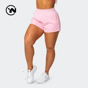 Custom Sweat Shorts High Quality Wholesale Plus Size Fleece French Terry Cotton Fall Jogger Running Short Pant Woman