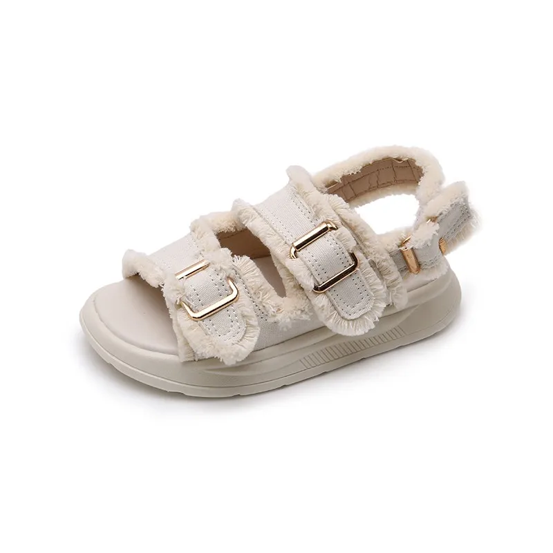 New Fashionable Comfortable Breathable Anti Slip Cotton Sandal shoes Casual Flat Sandals For Kids