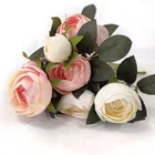 Flowers Wedding Wholesale Real Touch Latex Plastic Camellia Flowers For Decoration Wedding Artificial