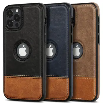 Maxwill wholesale mobile phone case shockproof Cell Phone dual color PU Leather Case for Apple iPhone 11 12 13 Pro Max mini
