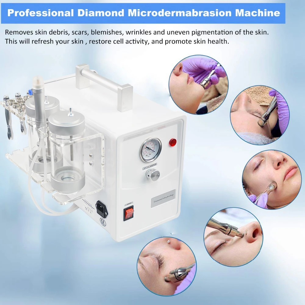 Professional Crystal & Diamond Microdermabrasion Machine 2-in-1 3 Discover the professional 2-in-1 Crystal & Diamond Microdermabrasion Machine for advanced skin resurfacing, exfoliation, acne scar treatment, pore refinement, and facial rejuvenation. Ideal for beauty salons, med spas, aesthetic clinics, and skincare professionals. Professional Crystal & Diamond Microdermabrasion Machine 2-in-1