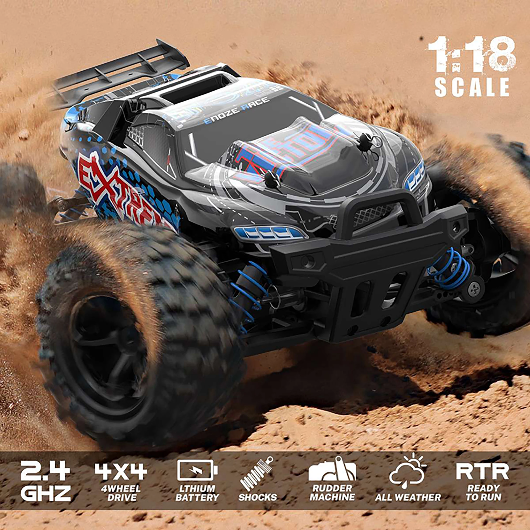 40km/h High-Speed RC Off-Road Car - Upgraded 9302E Electric Truggy