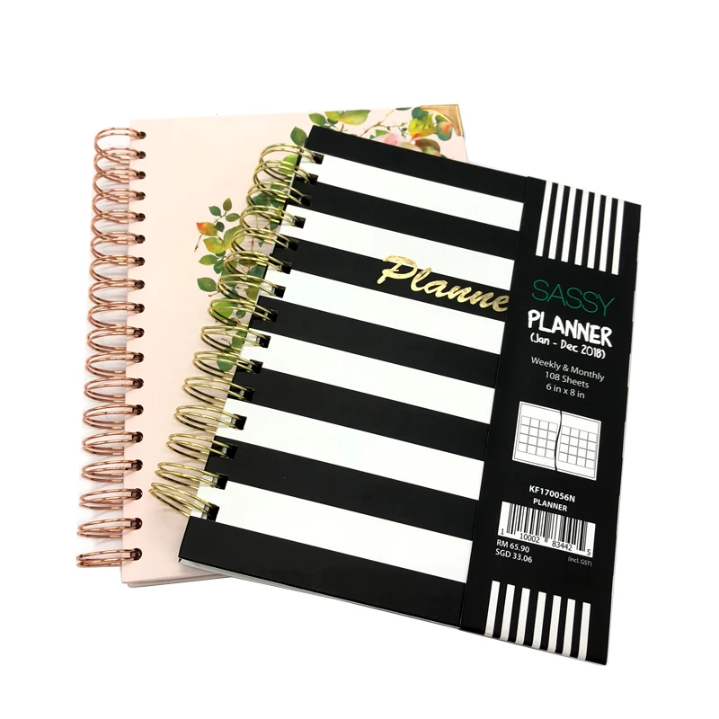 2018 monthly planner spiral bound