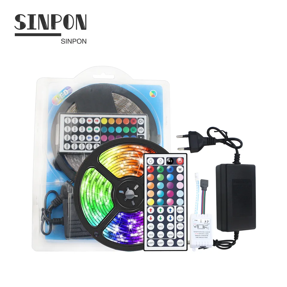 Color Changing Rgb Led Strip Lights 24key And 44key Ip25 And 65 Dc12v Neon Led Strip Kit - Buy Color Changing Rgb Led Strip Lights,Neon Led Kit,24key Or 44key Ip25 Or