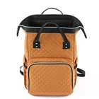 Bags Diaper Mom And Dad Bags Wholesale Large Capacity Monogrammed Zipper Quilted Diaper Backpack