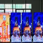 Led 2020 Mobile Poster Indoor P2.5 Portable Led Poster Screen 640*1920mm Advertising Display