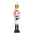 Nutcracker High Quality Customized Pink Nutcracker Soldier Wooden Nutcracker