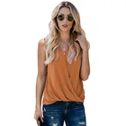 Tops Women Summer Europe And America Amazon Straps New V-neck Ladies Solid Color Vest Women's Tank Tops