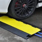 5 Channel Heavy Duty Cable Ramp Road Safety Security Rubber Cable Protector