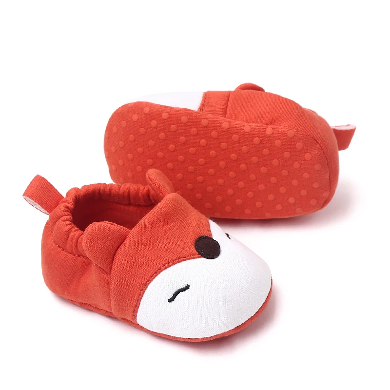 Fluffy Autumn and Winter Cute Cozy Cartoon Animal Cotton Soft-soled Baby Shoes for Girls and Boys manufacture