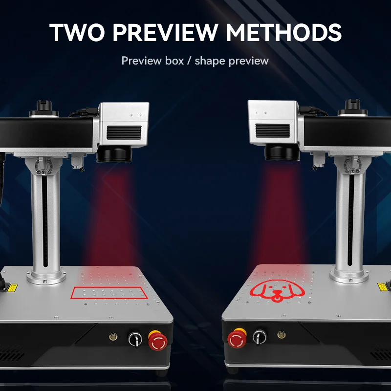 New20W30W50W Fiber Laser Marking Machine Laser Engraving Price for Metal Plastic Pen Gold Silver Jewelry Handling Multiple Color