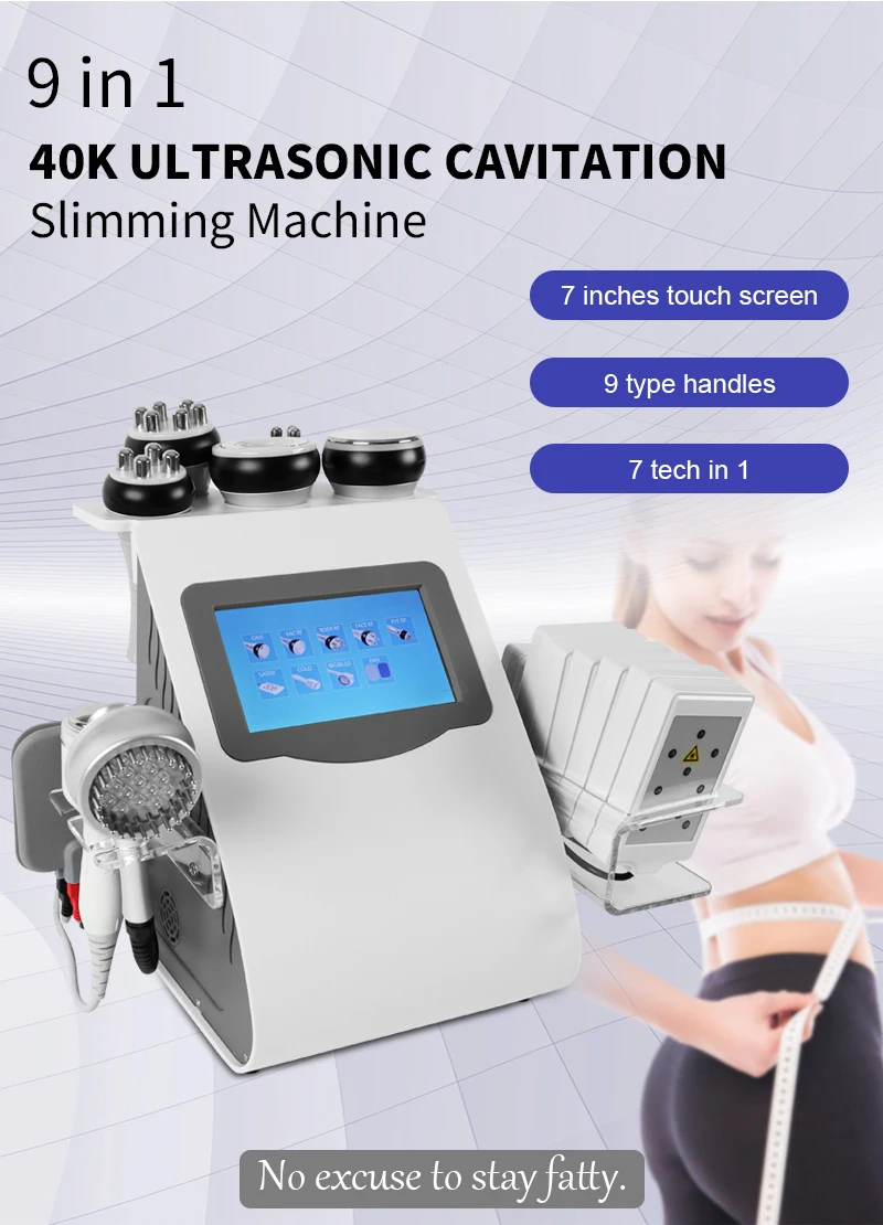 Best 9 in 1 RF Ultrasound Cavitation Machines 40KHZ for Sale 2 <div> <div class="summary__title"> <h2 class="h4 accordion__title">TECHNICAL SPECIFICATIONS</h2> </div> </div> <div id="ProductAccordion-1c28ceb2-8ff6-4ef1-ada8-722b51b23234-template--16767484887258__main" class="accordion__content rte"> <ul> <li>Machine Power: 300W</li> <li>Cavitation Frequency: 40K Hz</li> <li>Voltage: 100V/110V/220V</li> <li>Screen Size: 7inch</li> <li>Material: Metal Handle + ABS</li> <li>Laser Wavelength: 635-650nm</li> <li>Laser Power: 5MW per diode</li> <li>Vacuum Pressure: -20KPA</li> <li>Radio Frequency(RF): 1MHz</li> <li>Cold Hammer Temperature: 0-5 °C</li> <li>Packing Size: 38*31.5*35.3 cm</li> <li>Package Weight: 11 kg</li> <li> <div>ReturnPolicy: <b class="magic-5"><span style="color: #2196ed;">30 Days Money back guarantee</span></b> <a href="http://skintechx.com/refund_returns" data-sm="true">Return Policy</a></div></li> <li> <div>ShippingDetails: <b class="magic-5"><span style="color: #2196ed;">FREE SHIPPING fast delivery</span></b> <a href="https://skintechx.com/shipping-policy" data-sm="true">Shipping policy</a></div></li> </ul> </div> Best 9 in 1 RF Ultrasound Cavitation Machines 40KHZ for Sale
