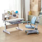 Study Kids Furniture Solid Wood Children's Study Desk Adjustable Ergonomic 3-18 Years Kids Study Table
