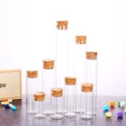 2021 New Prodcuts Customized Logo Tube Glass Bottle With High Quality Cork For Organic Herbs