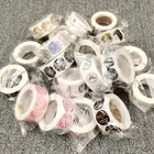 Logo Adhesive Wholesale China Factory 1inch 25mm Color Logo Brand Name Print Label Adhesive Sticker