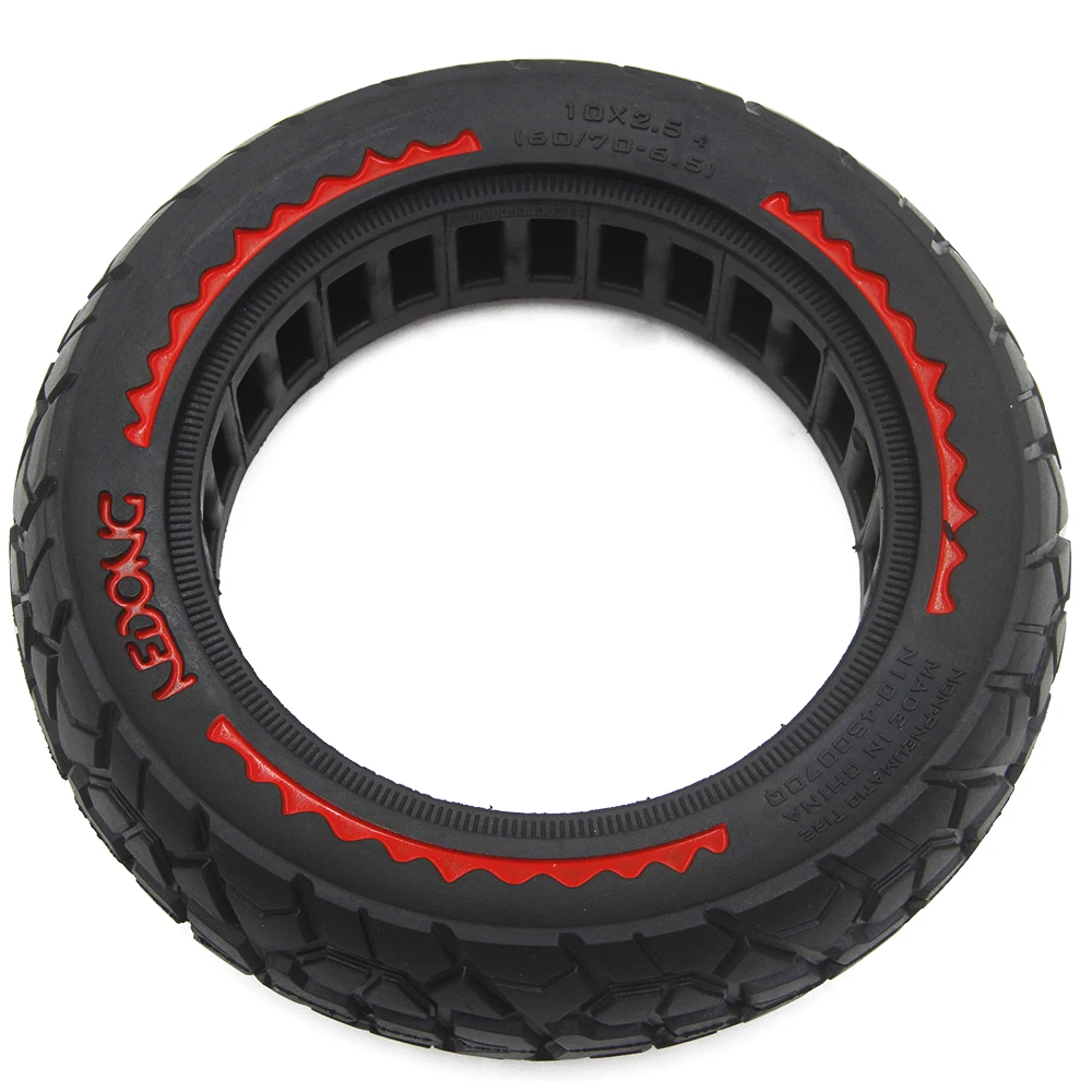 Off-road 10 Inch Wheel Rubber Honeycomb 10x2.50 Solid Tyre for MAX G30 Electric Scooter Spare Parts