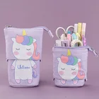 Pencil Case Practical Canvas Circular Creative Pen Bag Simple Pop Complete Pencil Case