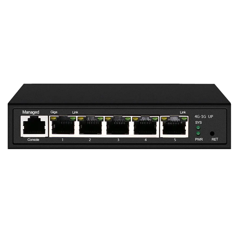 product web smart desktop vlan qos 5 port gigabit layer 2 managed switch for office soho hotel-2