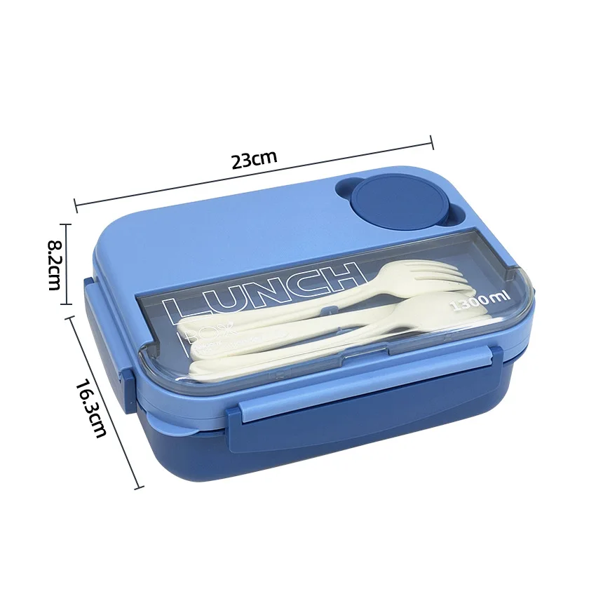 Kids Bpa Free Plastic Lunchbox Microwave Safe Leakproof Bento Lunch Box