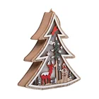 Tree Box China Outdoor Wooden Luxury Christmas Tree Decor Christmas Decoration Light Gift Box