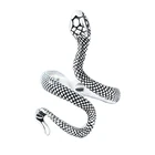 Vintage Snake Ring New Vintage Exaggerated Punk Adjustable 925 Sterling Silver Snake Ring