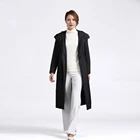 Jacket Fall/winter Tongxiang Blank New Urban Casual Style Black Long Style Ladies Hooded Silk Down Jacket